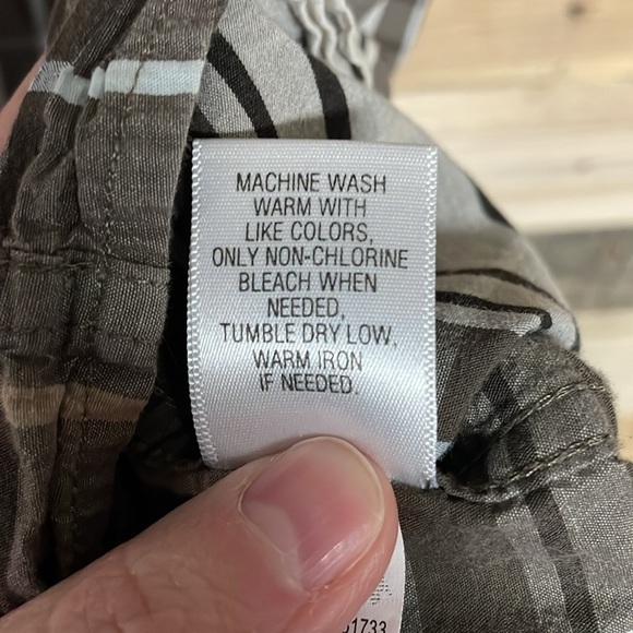 Sonoma size XL brown plaid short sleeve button down shirt - Picture 5 of 6